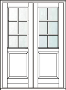 2 sided door